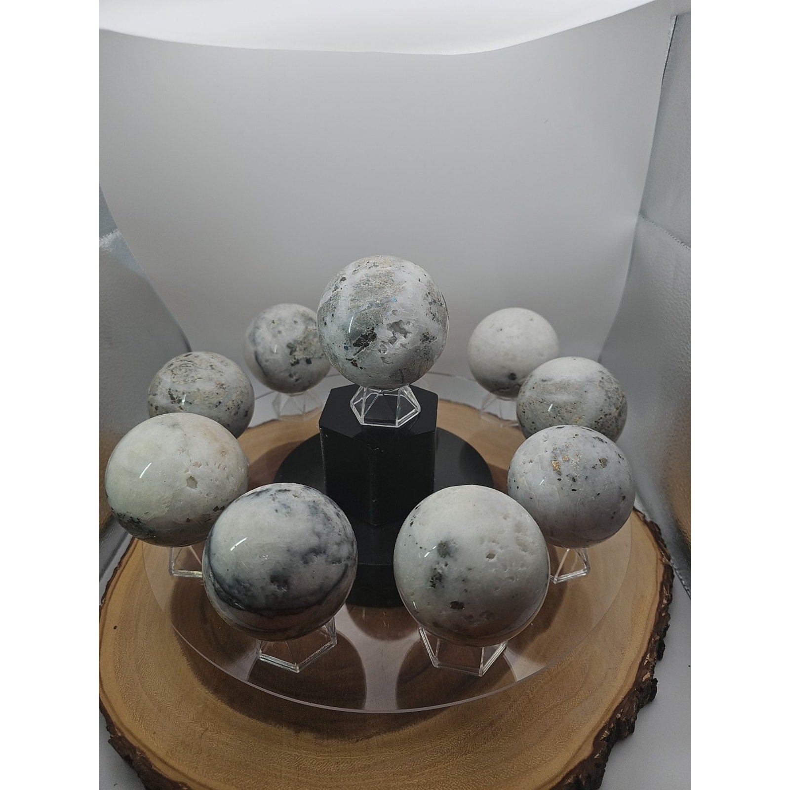 1 Each Natural Golden Pyrite & Jasper Crystal Sphere Ball Polished 55mm + by CrystalCloud Company