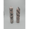 Pink Zebra Jasper 2.37lbs 1 Pair by CrystalCloud Company