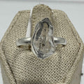 Sterling Silver Herkimer Diamond Ring - Size 10 - Clarity, Intuition & Alignment by Sacred Crystals