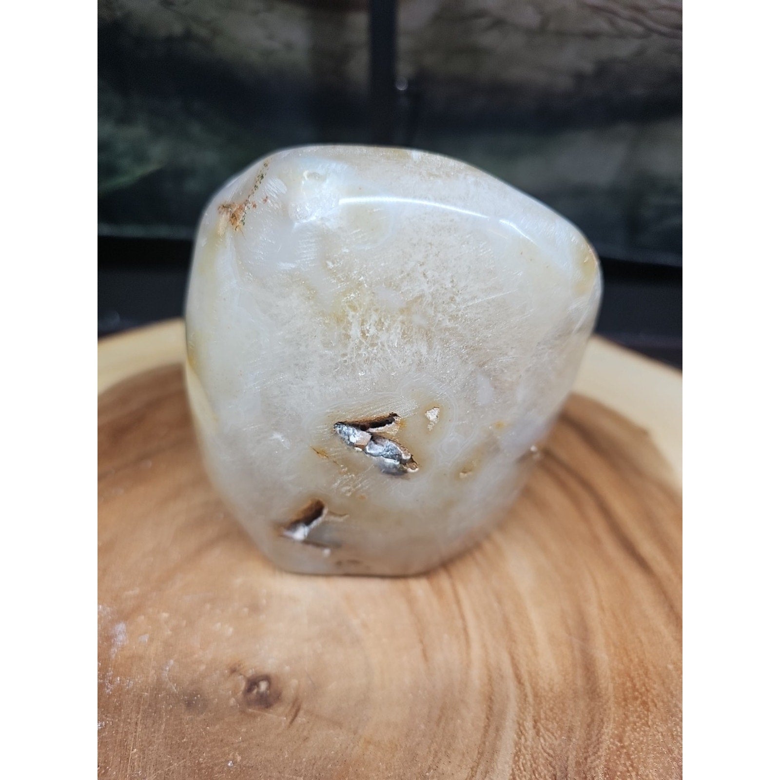 2.69LB 1Pcs Natural Agate Carnelian Quartz Crystal Decoration Geode by CrystalCloud Company