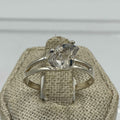 Sterling Silver Split Banded Herkimer Diamond Ring - Size 10 - Clarity, Intuition & Alignment by Sacred Crystals