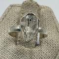 Sterling Silver Herkimer Diamond Ring - Size 6 - Clarity, Intuition & Alignment by Sacred Crystals