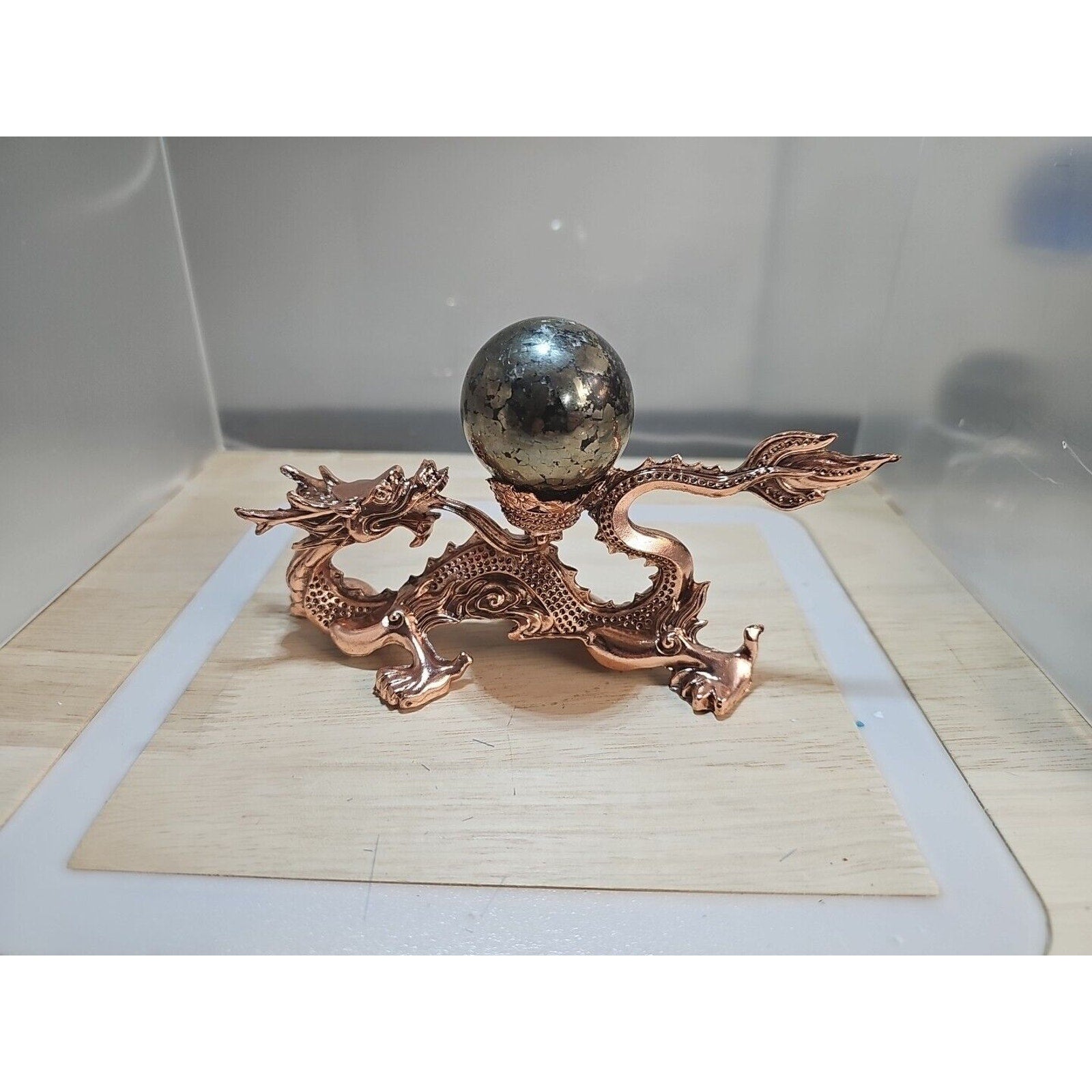 Chalcopyrite Crystal Sphere — 187g, Carved Quartz Ball for Reiki Healing | CrystalCloud Company by CrystalCloud Company