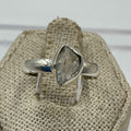 Sterling Silver Herkimer Diamond Ring - Size 7 - Clarity, Intuition & Alignment by Sacred Crystals