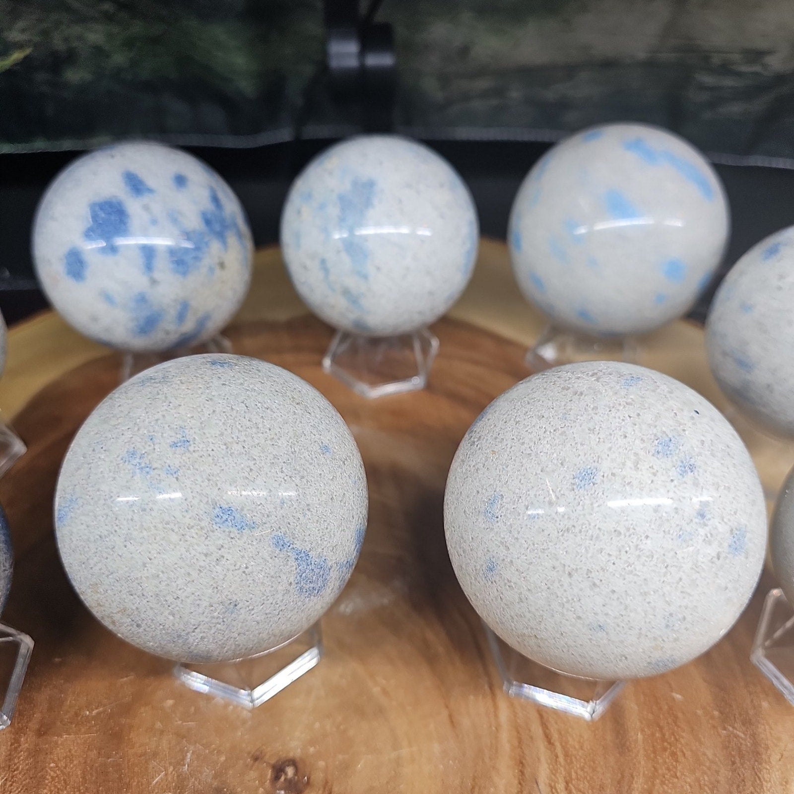 Lazurite Crystal Quartz sphere by CrystalCloud Company