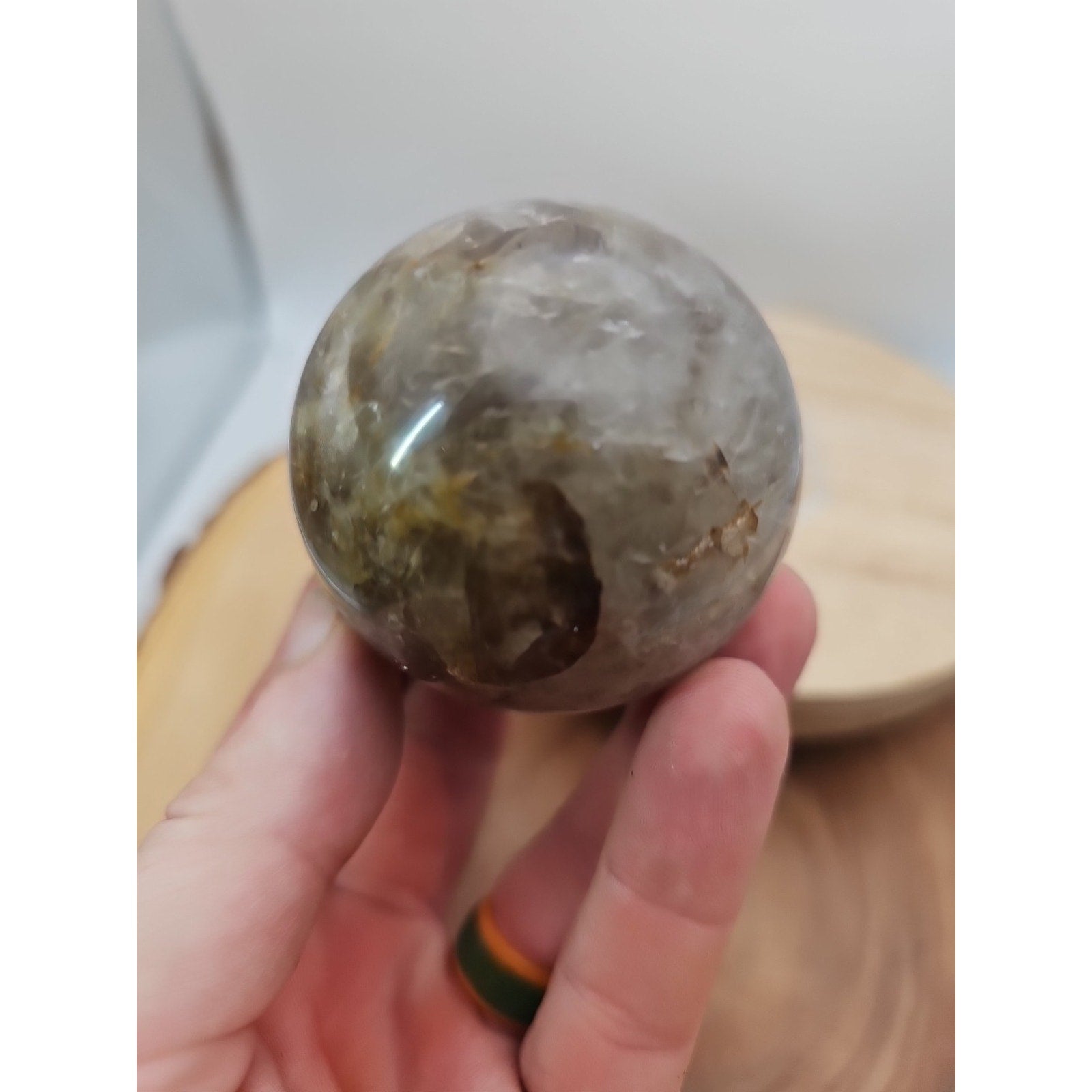 Smoky quartz sphere 60mm 260grams by CrystalCloud Company