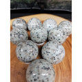 1each Natural Quartz Crystal Jasper Sphere Ball Healing 40mm W/ring Stand Random by CrystalCloud Company