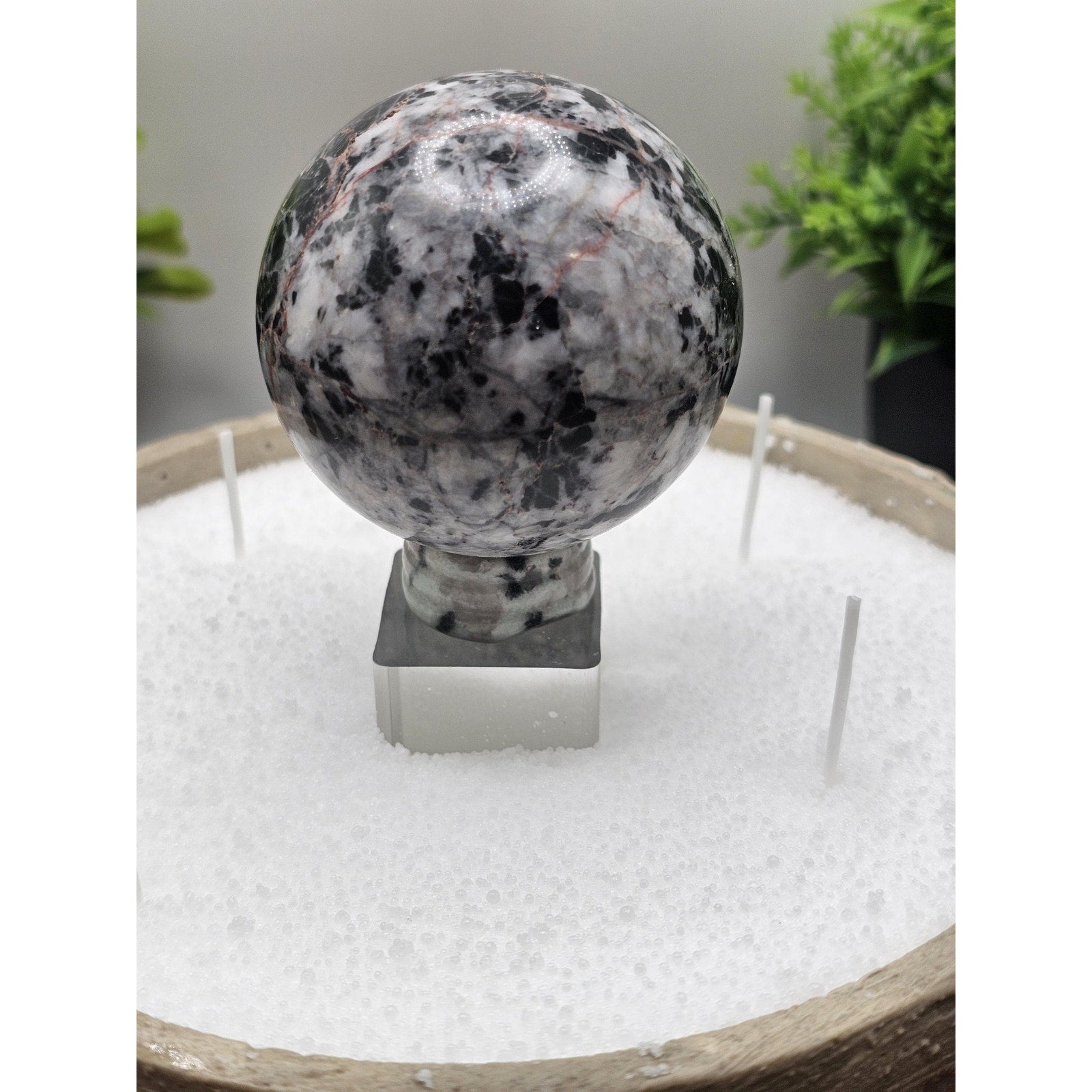 Ocean jasper concrete candle bowl by CrystalCloud Company