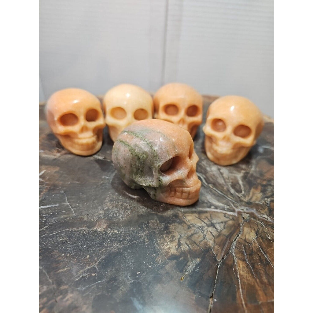Natural Sunstone Quartz Crystal Skull Carving — Brazil | CrystalCloud Company by CrystalCloud Company