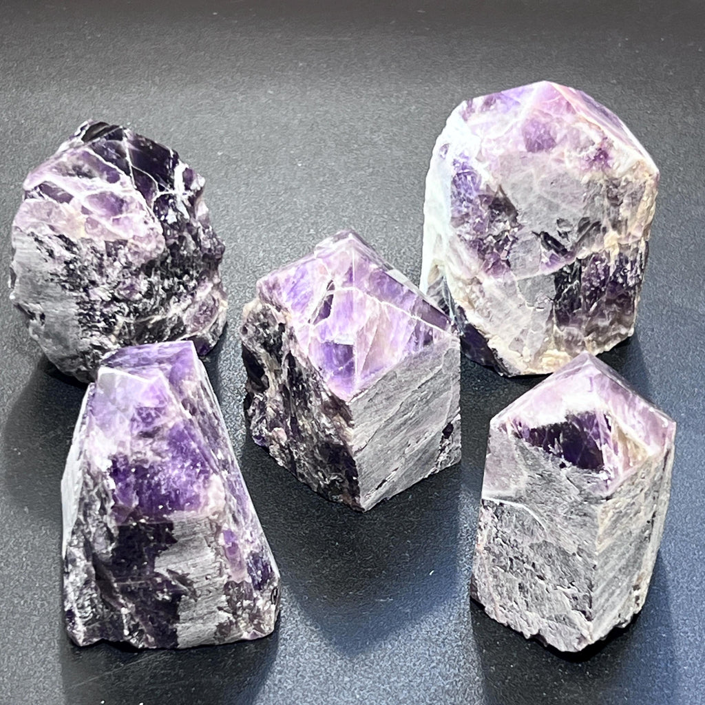 Banded Amethyst Crystal Point Tower Carving Gemstone Home Decor Supply by Amazing Crystals