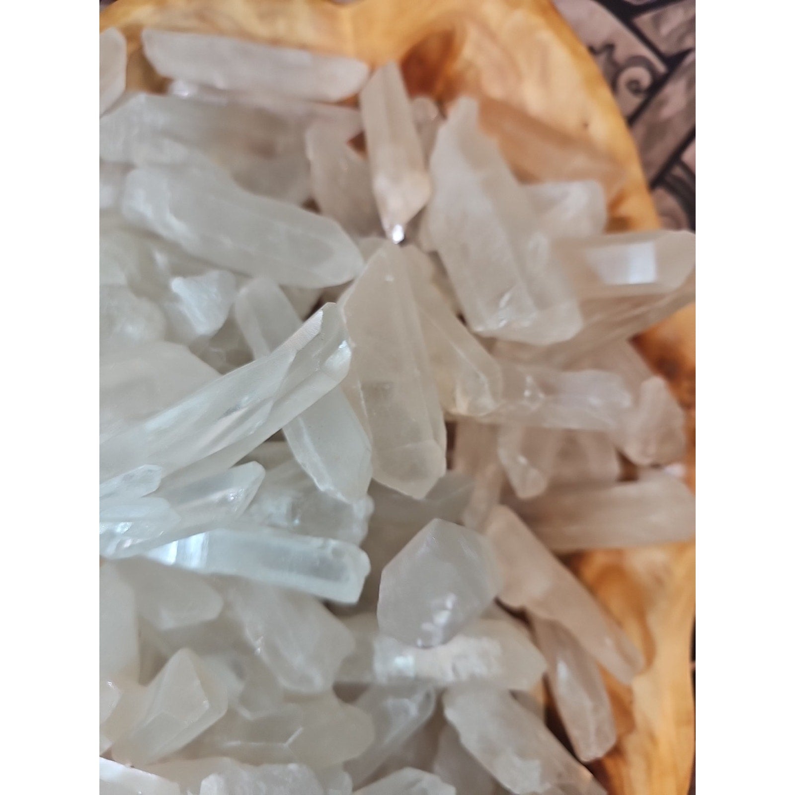 1lb Natural Clear Quartz Crystal Points Original Stones Brazil by CrystalCloud Company