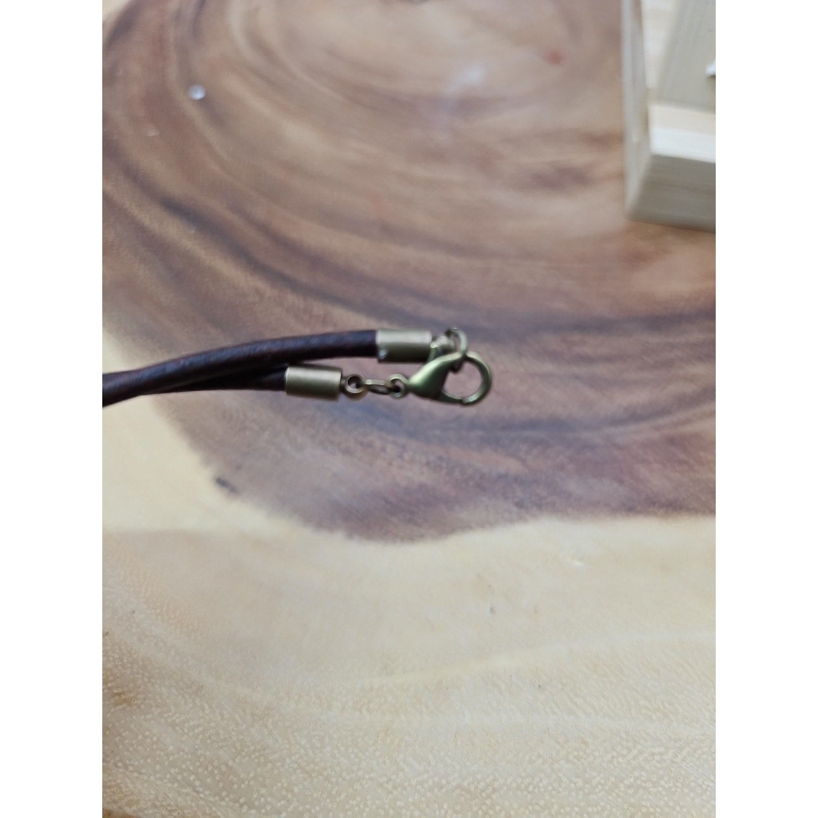 Quartz Lucky Pendant Leather Cord by CrystalCloud Company