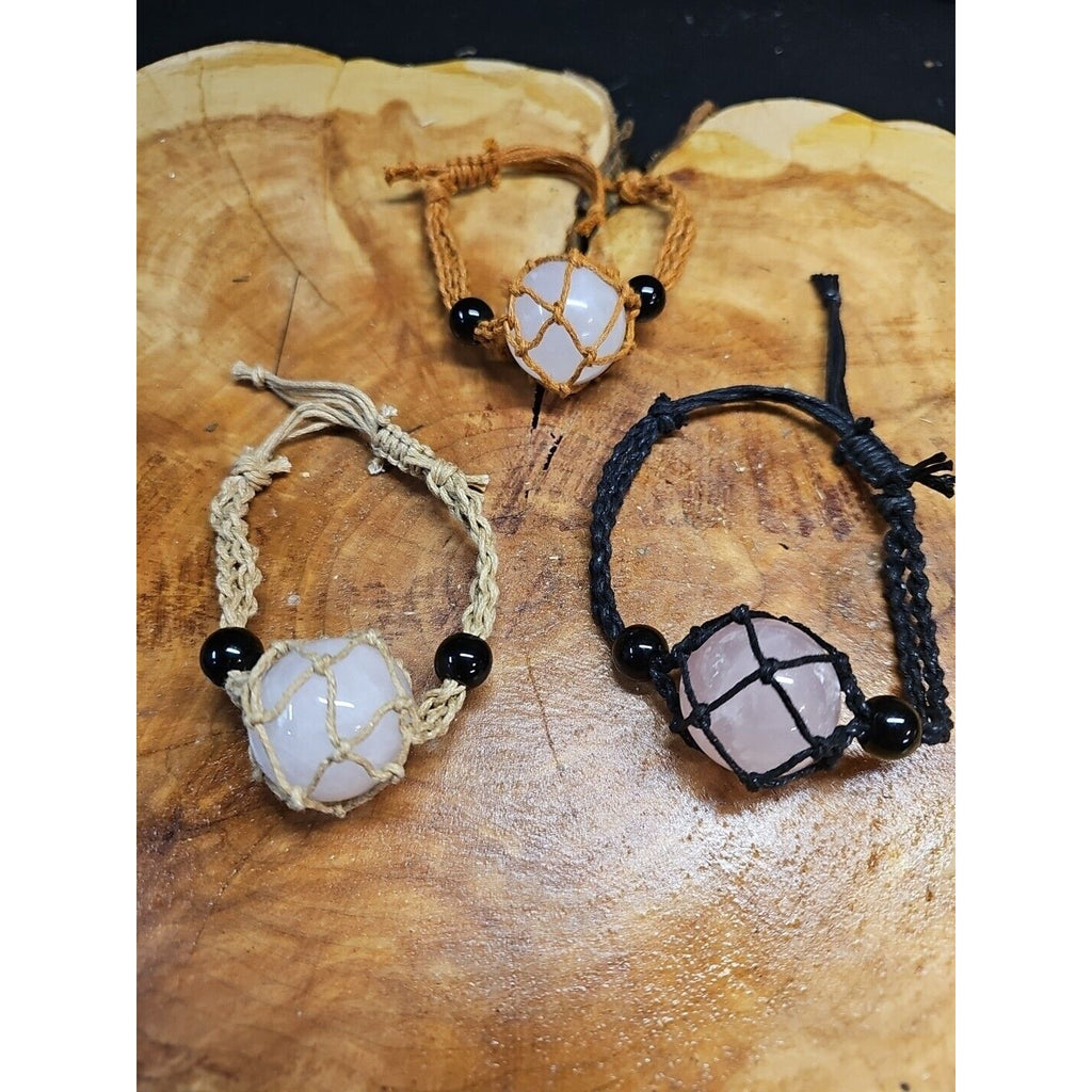 Rose Quartz Bracelet 1 each by CrystalCloud Company