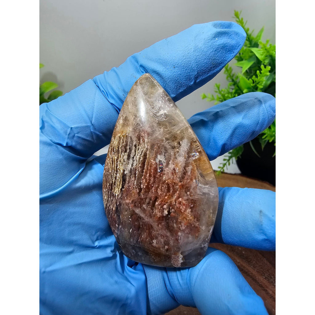 Red Amphibole Quartz Flame 55g — Angel Phantom Quartz