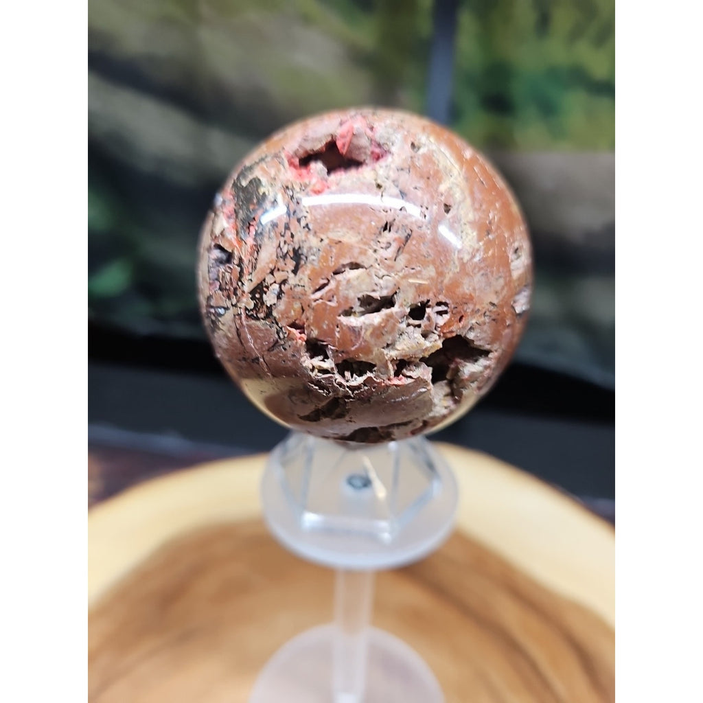 .74LB Natural Vesuvianite Agate Carnelian Crystal Geode Sphere Ball Healing by CrystalCloud Company