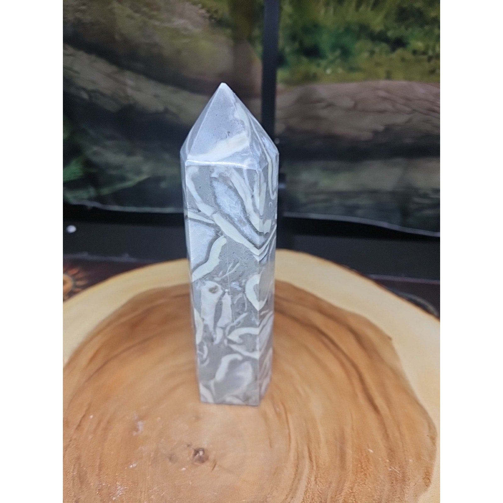 1000 Eye Jasper Crystal Tower — 1.76 lbs, 7.5 inches, Madagascar | CrystalCloud Company by CrystalCloud Company
