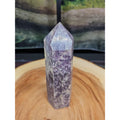 1ea Natural Purple Mica Lepidolite Crystal Point Tower Africa 505g by CrystalCloud Company