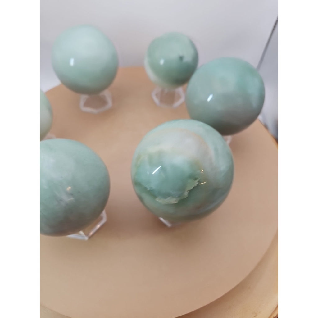 5.26LB 6Pcs A Set Of Natural Quartz Crystal Jasper Sphere Ball Polished Healing by CrystalCloud Company