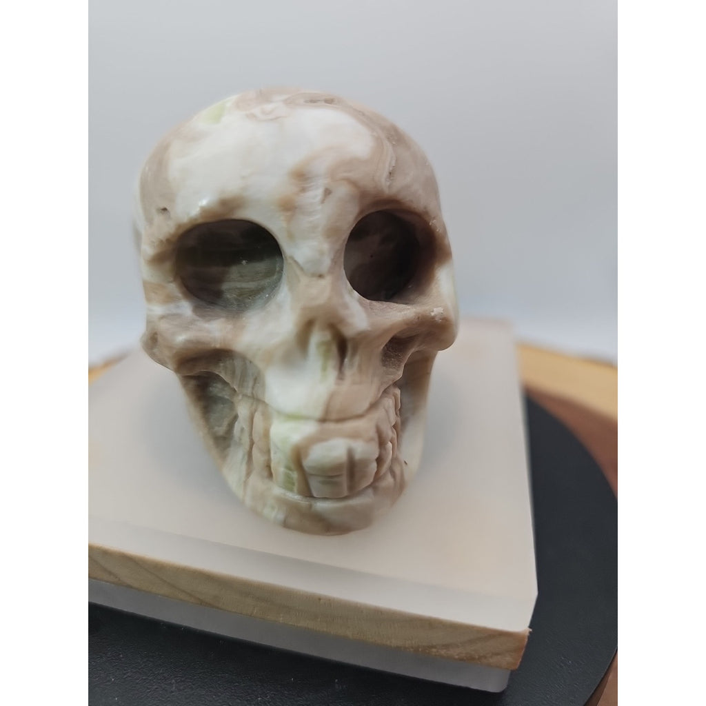 .89lb Natural Jasper Calcite Skulls Crystal Carving Mixed Stones Healing by CrystalCloud Company