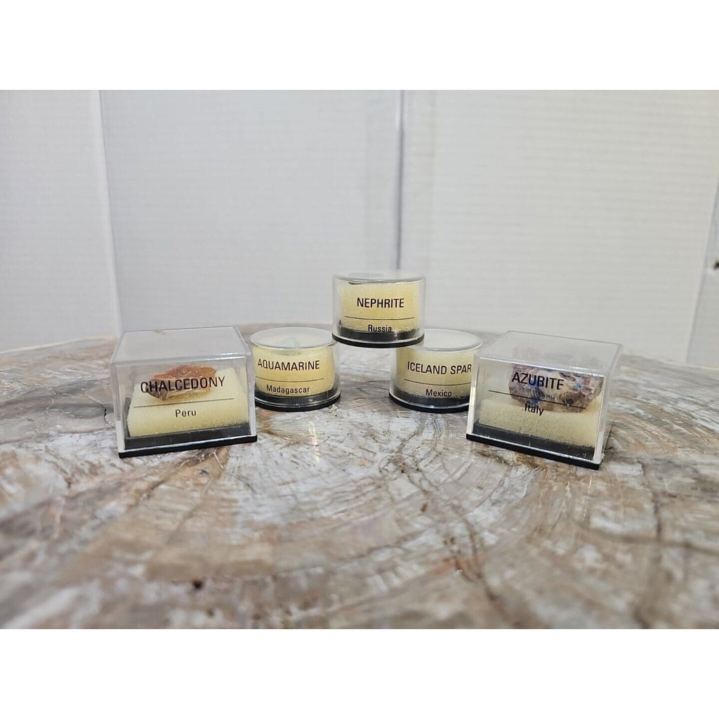 5pcs Micro Mineral Collectibles by CrystalCloud Company