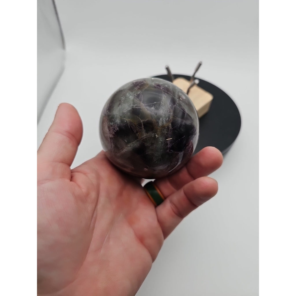 1.5LB Natural Colorful Fluorite Ball Quartz Crystal Energy Sphere crystal by CrystalCloud Company