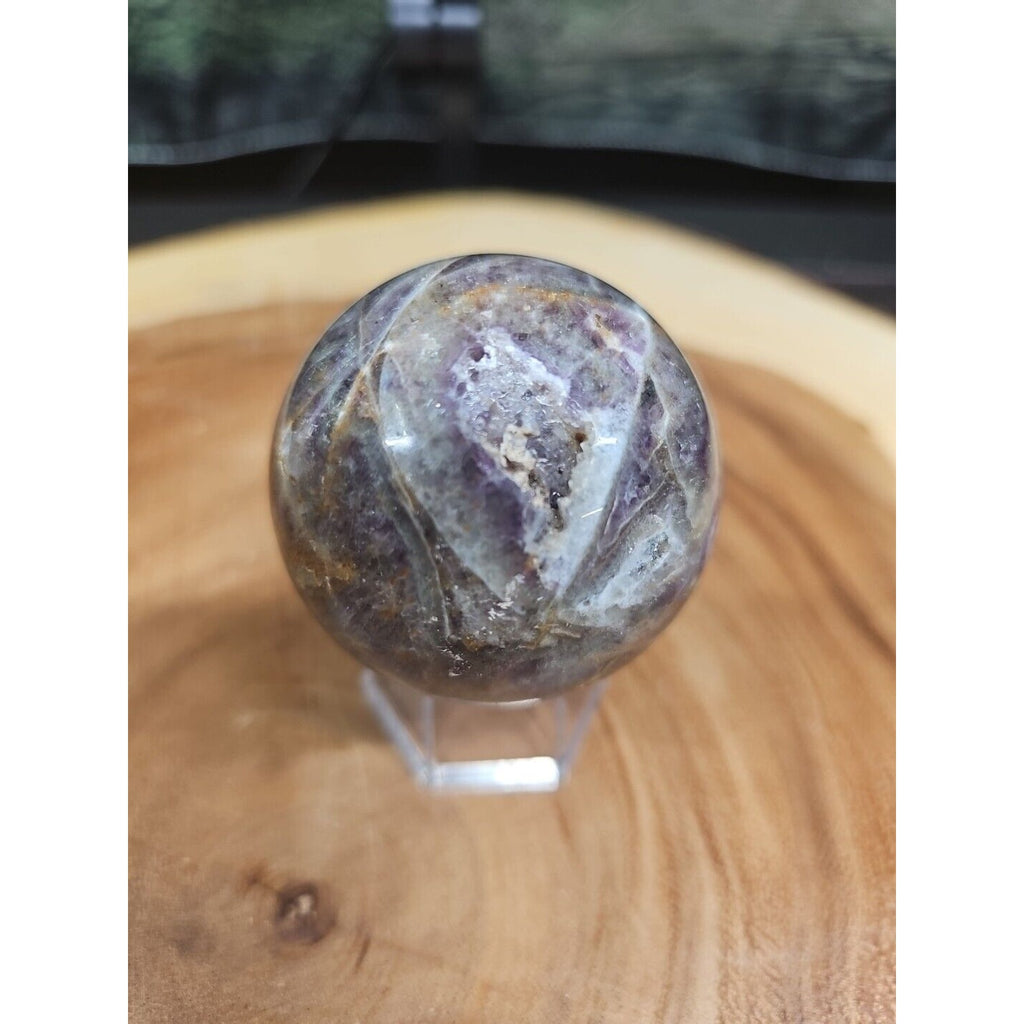 Chevron Amethyst. .66lbs 56mm. W/Stand by CrystalCloud Company