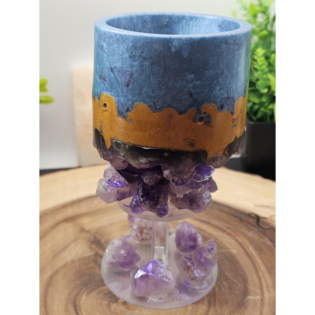 Jewelry Cup made of resin and amethyst from Brazil by CrystalCloud Company