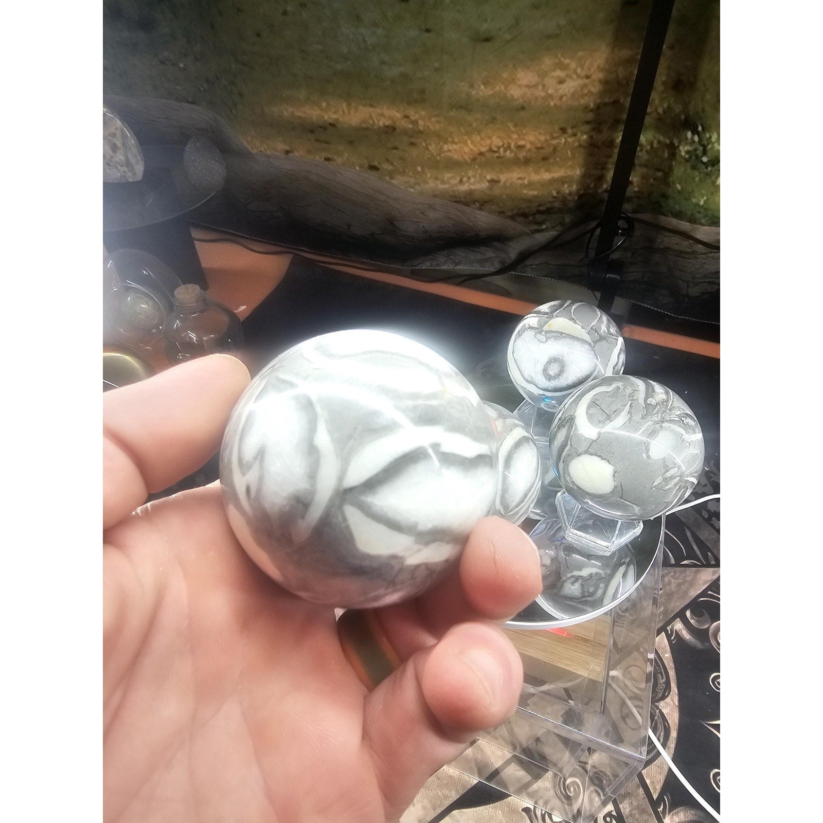 1000 eye Jasper 55mm To 60mm by CrystalCloud Company