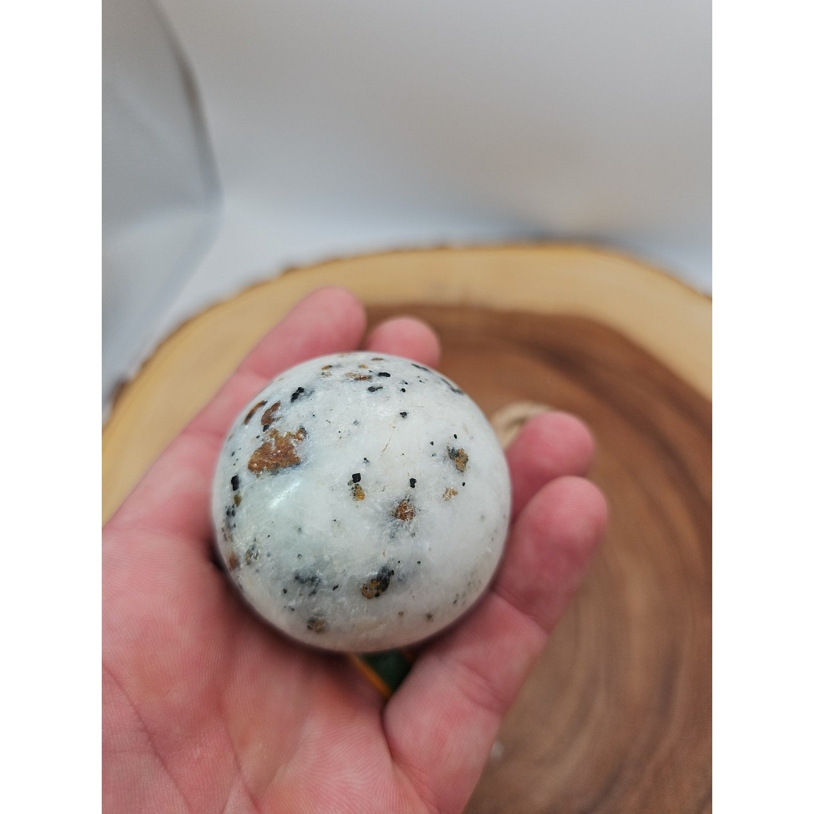 Ocean Jasper Sphere W/Stand 204g by CrystalCloud Company
