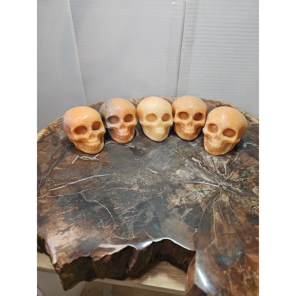 Natural Sunstone Quartz Crystal Skull Carving — Brazil | CrystalCloud Company by CrystalCloud Company