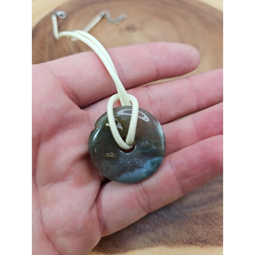 Lucky Pendant 16in Cord Necklace by CrystalCloud Company