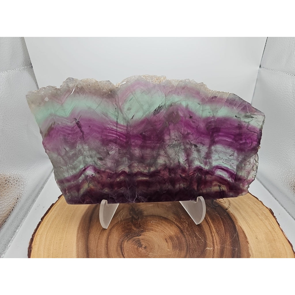 5.7LB Natural Fluorite Quartz Crystal Sheet - Vitreous Mineral Specimen | CrystalCloud Company by CrystalCloud Company