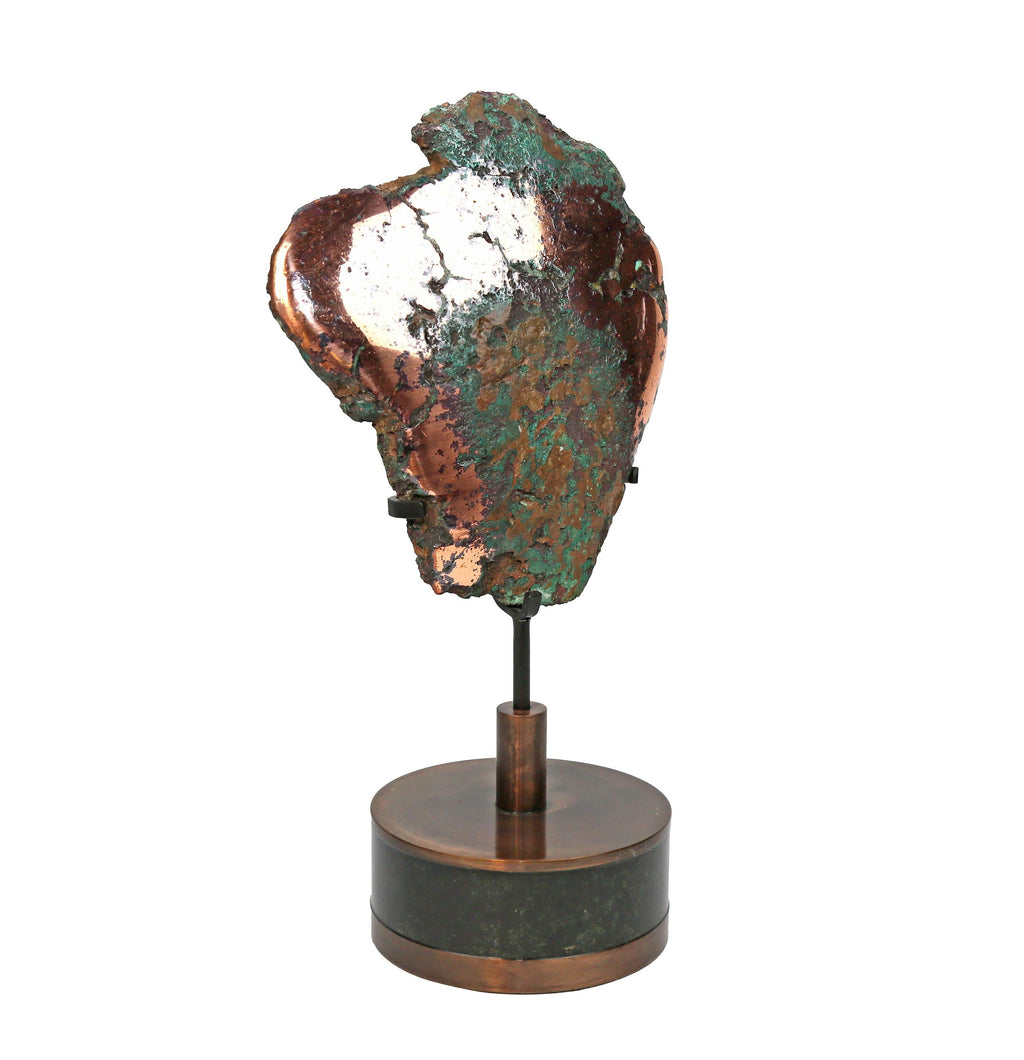 Michigan Float Copper Nugget on Custom Stand