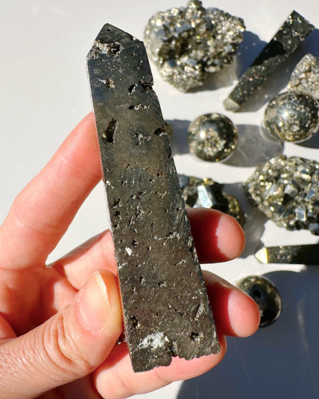 Pyrite Obelisk by Baltic Mermaid