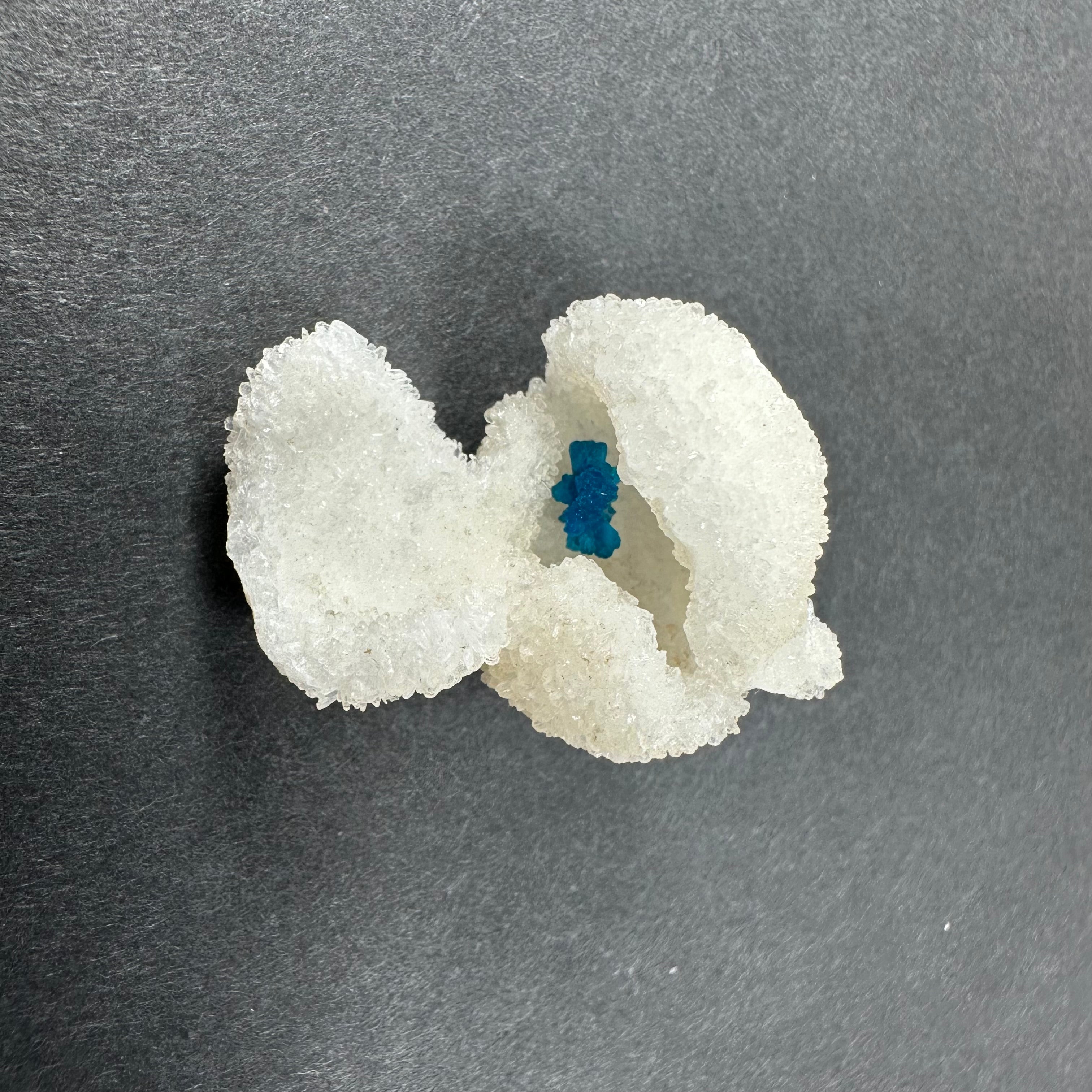 Cavansite Ball 'Floaters' on Stilbite SM from Maharashtra, Pune, India