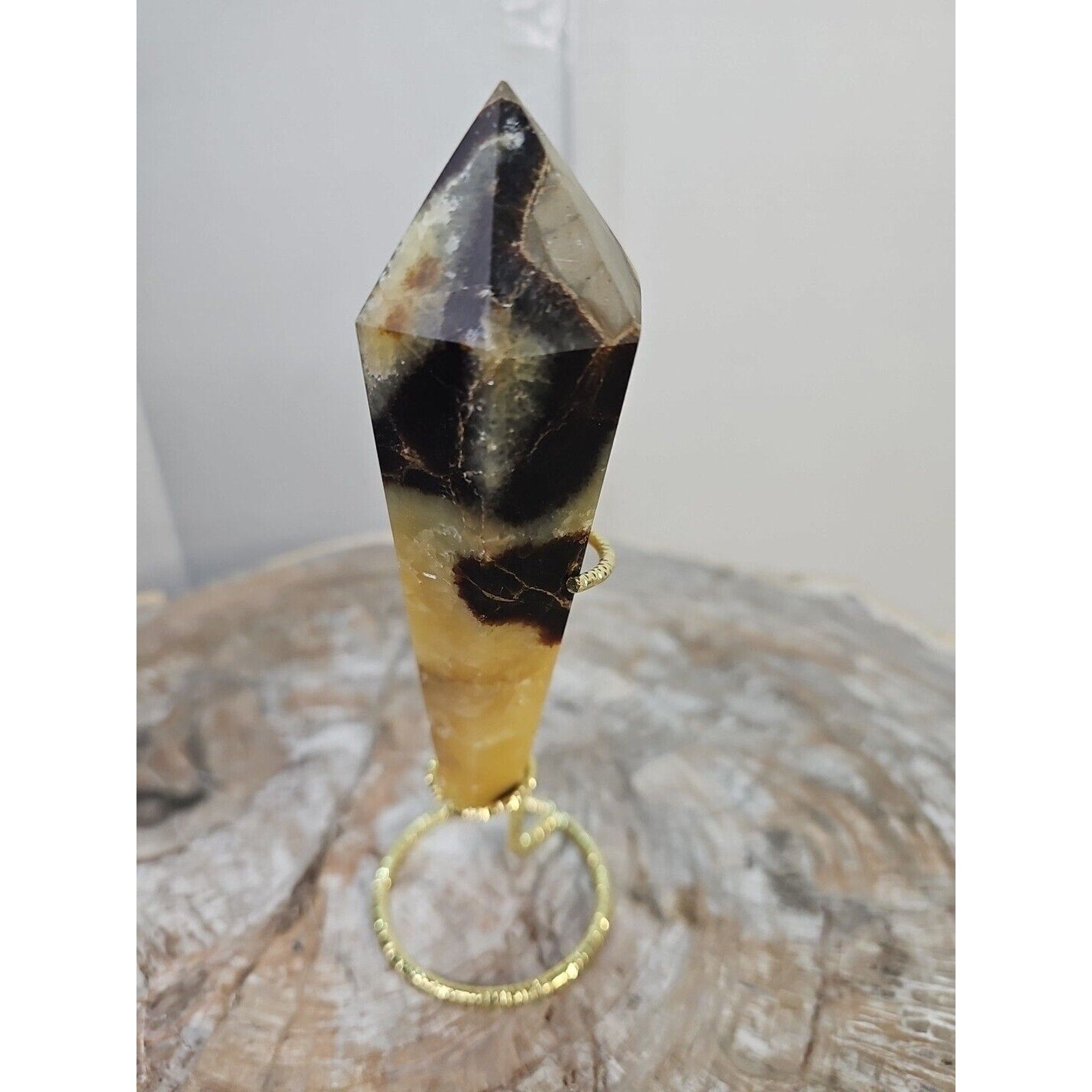 Dragon Septarian Geode Scepter Crystal Tower — 251g, Madagascar | CrystalCloud Company by CrystalCloud Company
