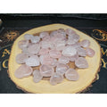5Pcs Natural Pink Rose Quartz Crystal Heart Carved Palm Stone by CrystalCloud Company