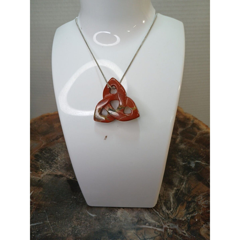 Ocean Jasper Agate Necklace W/925 Silver Chain by CrystalCloud Company