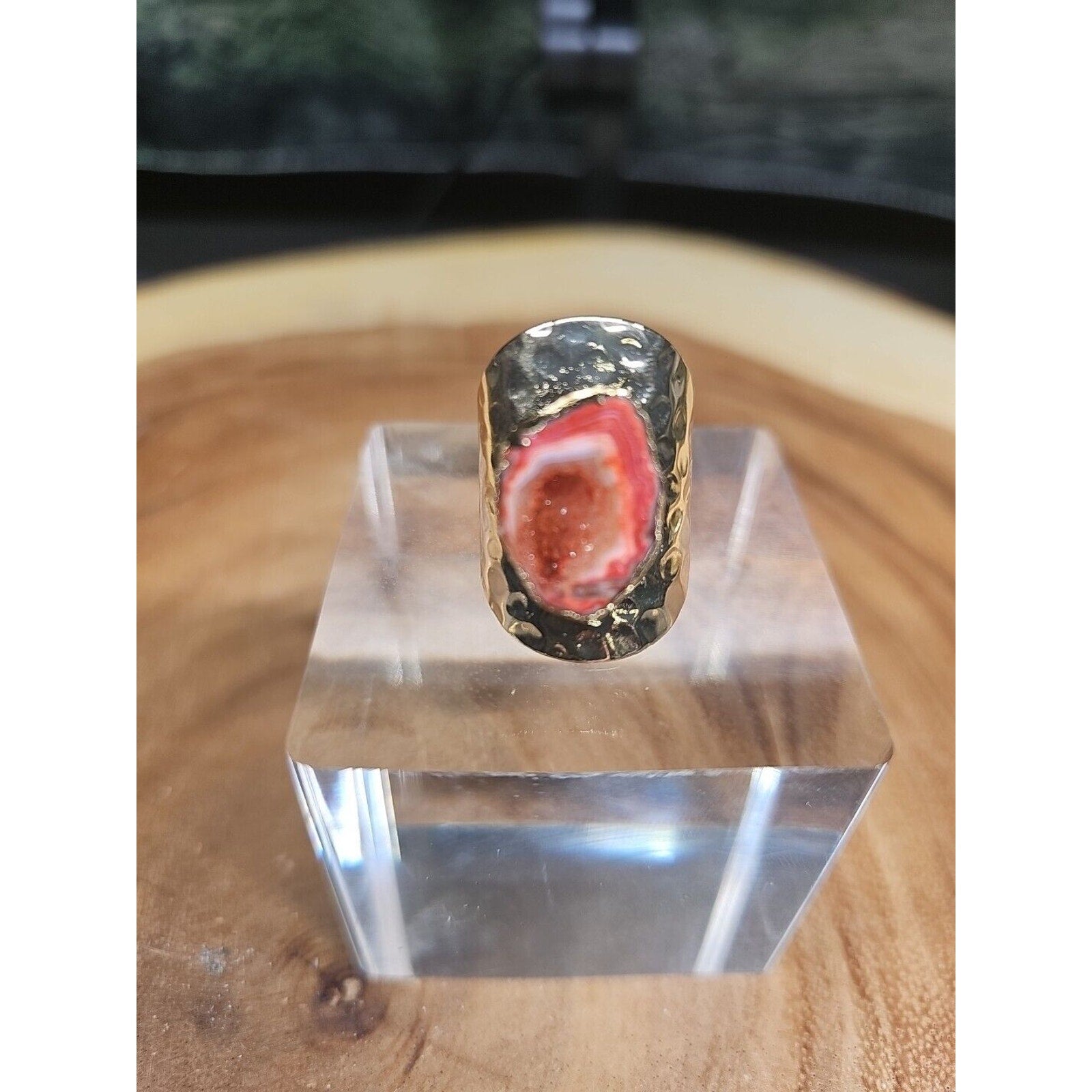 Agate Adjustable Ring by CrystalCloud Company