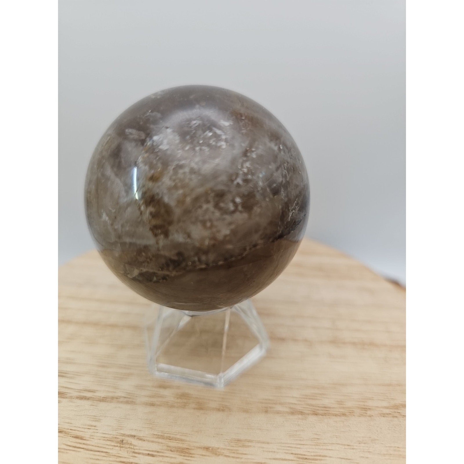Smoky quartz sphere 60mm 260grams by CrystalCloud Company