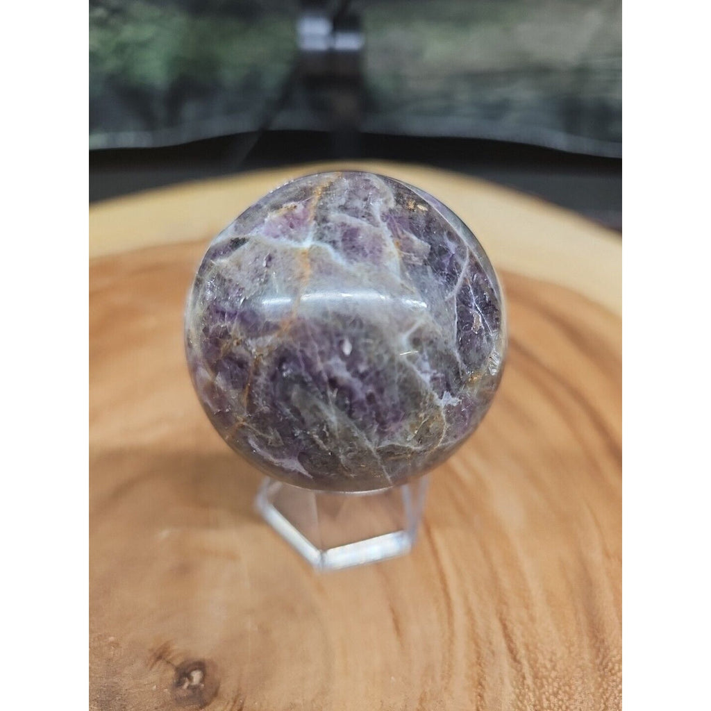Chevron Amethyst. .66lbs 56mm. W/Stand by CrystalCloud Company