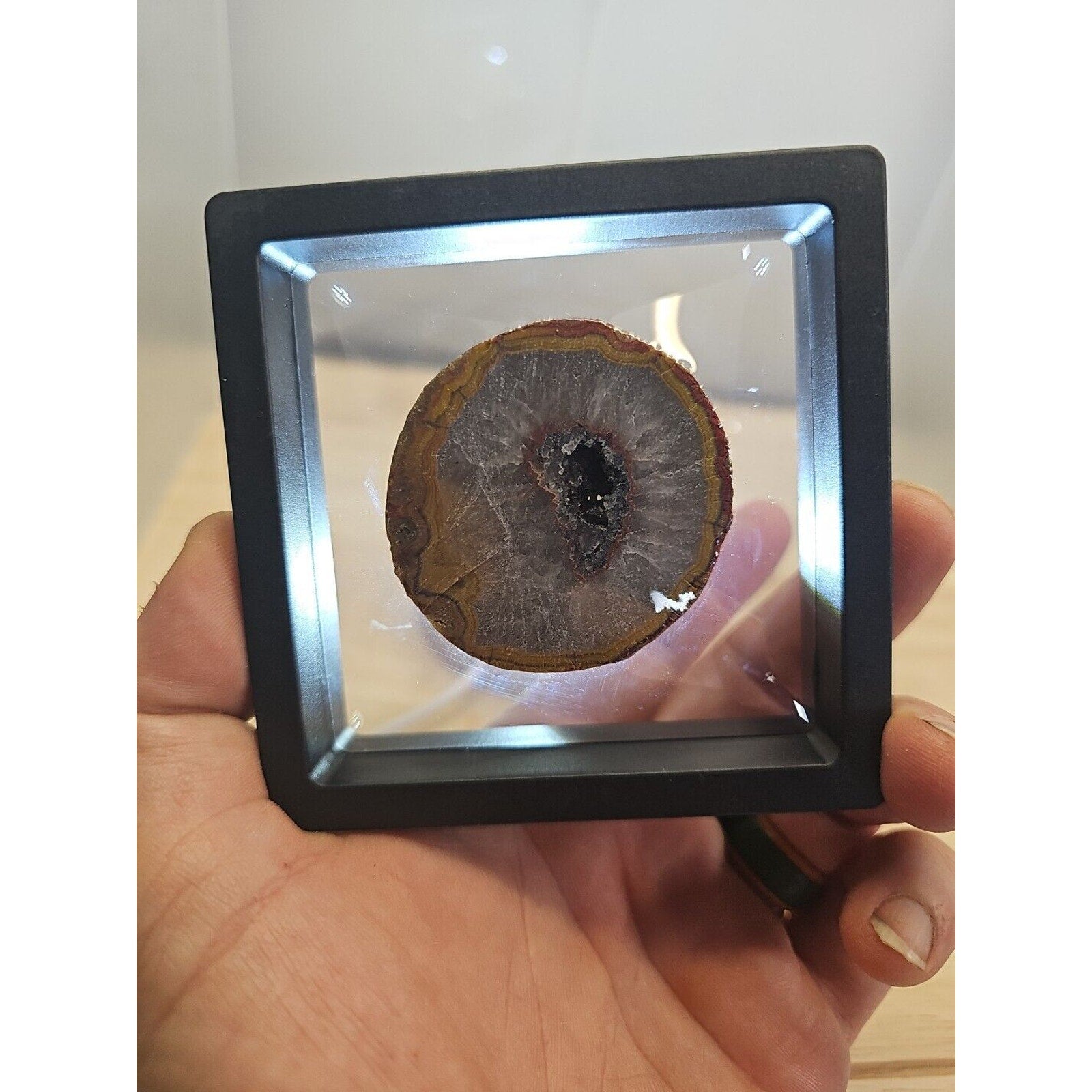 79g Rare Natural Raw Color Surya Agate Crystal Geode Specimen Healing Q643 by CrystalCloud Company