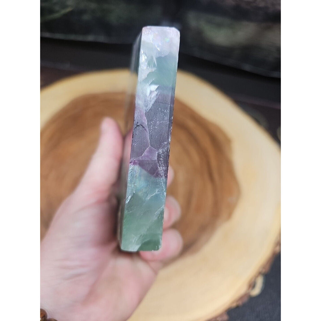 1.15LB Natural fluorite snowflake feather fluorite crystal quartz healing by CrystalCloud Company