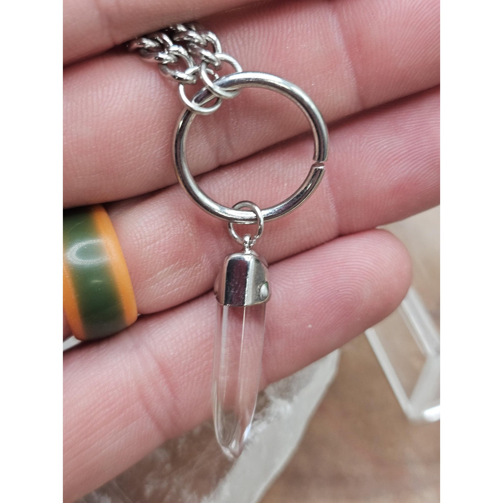 Quartz Point pendant necklace by CrystalCloud Company