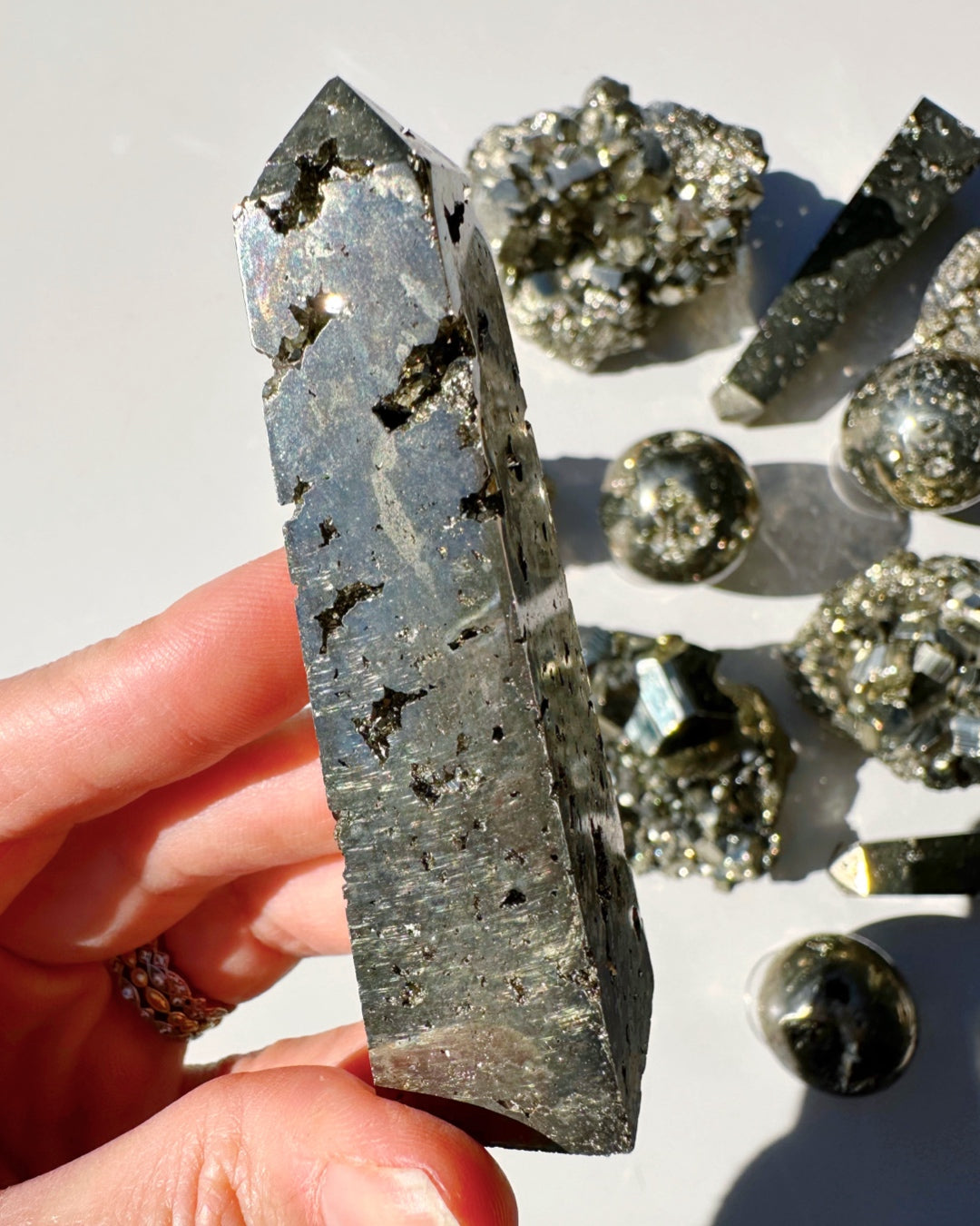 Pyrite Obelisk by Baltic Mermaid