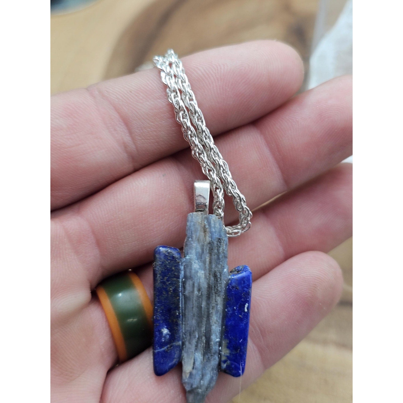 Blue Lapis Lazuli pendant by CrystalCloud Company
