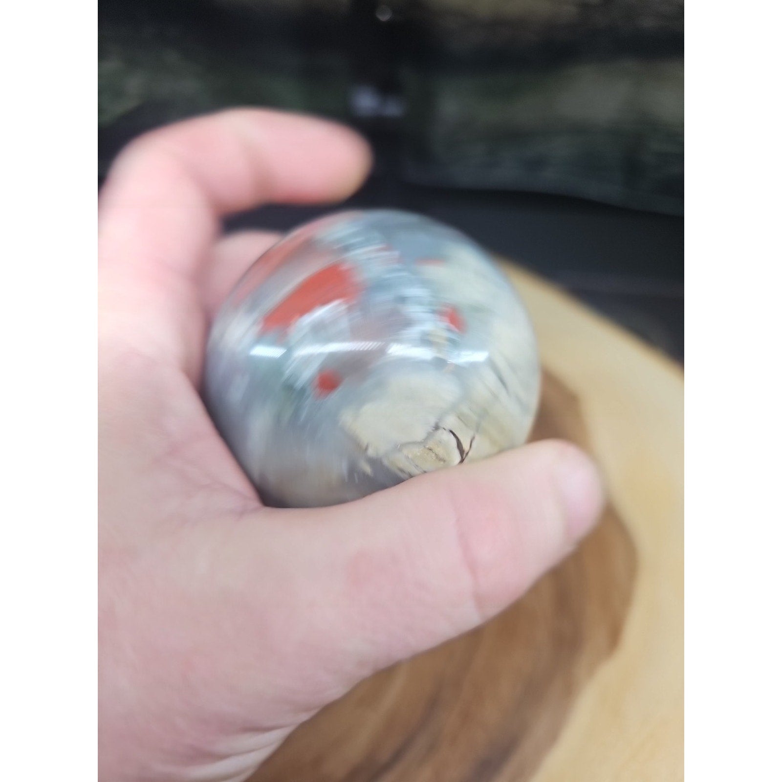 Natural Quartz Crystal Jasper Sphere Ball Polished 63mm &stand by CrystalCloud Company
