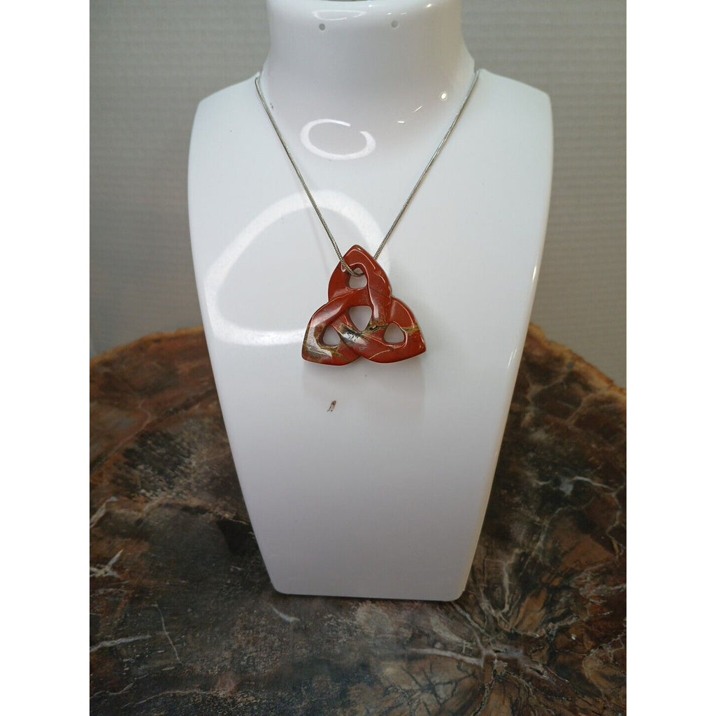Ocean Jasper Agate Necklace W/925 Silver Chain by CrystalCloud Company