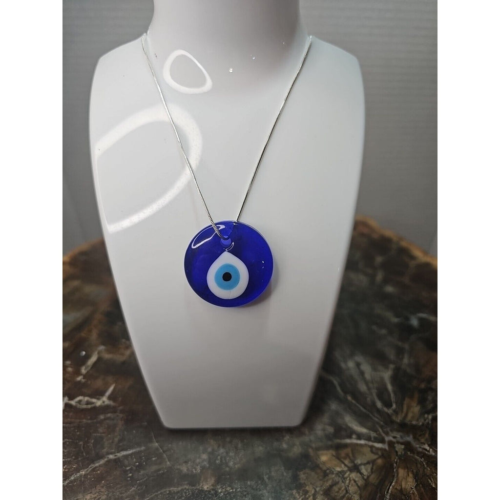 Evil Eye Necklace 925 Silver Chain Protection/Good Luck by CrystalCloud Company