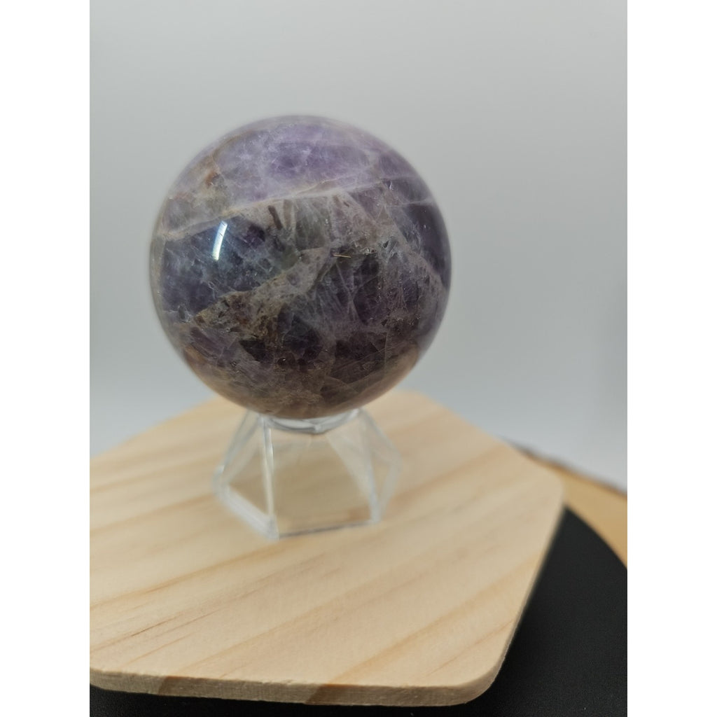 Chevron Amethyst Sphere 250g 56mm by CrystalCloud Company